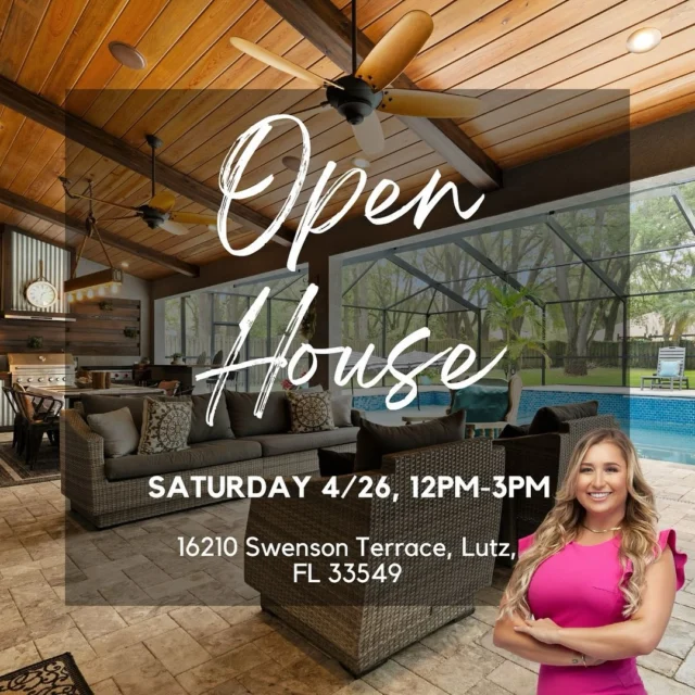 O P E N  H O U S E 💫 

Come see me tomorrow from 12-3pm! 

Home details: 

💲889,000
🛏️ 5 + bonus room 
🛁 3
📐 3,675 SQFT 
🔑 Gated Community 
🚗 2 car garage
🏊‍♀️ Heated + Saltwater pool 
🧑‍🍳 Outdoor Kitchen
🌳.35 acres

Welcome to your dream home! This remarkable 2-story pool home boasts 5 bedrooms, 3 full bathrooms, a bonus room (movie theater), 2 office spaces, and a 2-car garage. It offers spacious living within 3,675 square feet. Features include soaring 20-foot ceilings, a newly renovated kitchen with granite countertops and modern appliances, a luxurious upstairs master suite with his and her closets and a garden tub, brand new energy-efficient windows, custom lighting, and brand new carpet in all bedrooms. The outdoor retreat includes a personalized kitchen, screened pool enclosure, heated saltwater pool, and custom pavers. Located in a family-friendly neighborhood with convenient access to amenities and attractions. Don't miss out on this perfect central location 20 minutes from downtown Tampa, 20 min from Tampa International Airport, 20 to Premium Outlets. Schedule a showing today!